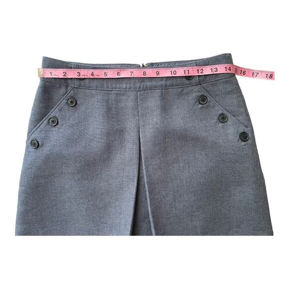 GAP Size 4 Military Sailors Mini Zip Skirt Button Pocket Lined Blue Preppy EUC - Picture 5 of 7